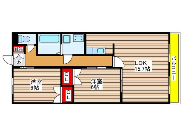 ハイテック横地の物件間取画像